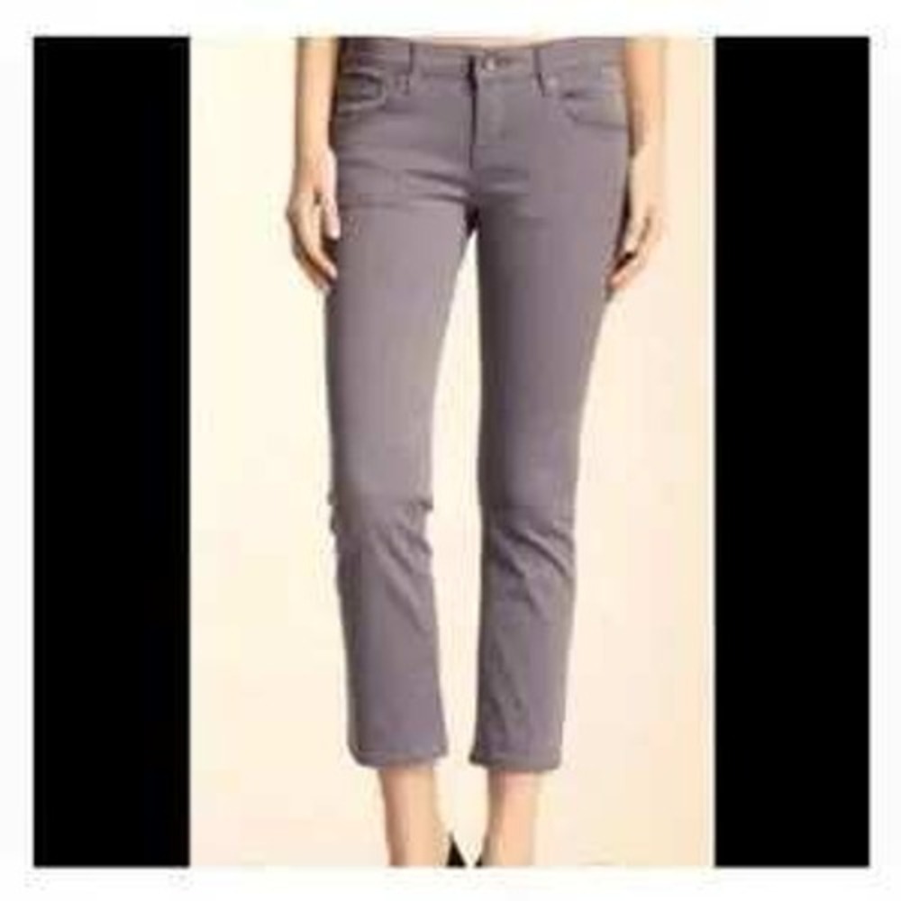Cult of Individuality Rogan Capri Pants Grey Slim Cropped Jeans Sz‎ 26 Neutral